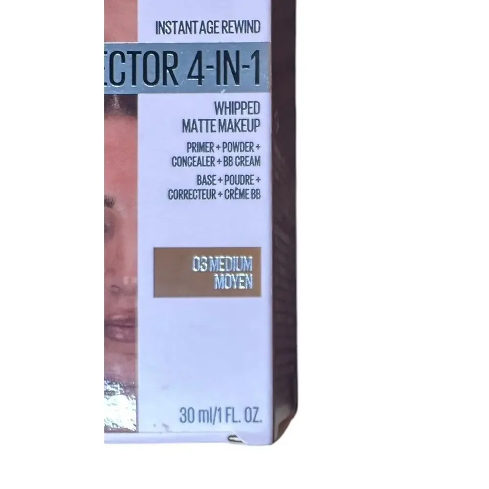 2-Maybelline Instant Age Rewind Perfector 4-In-1 Whipped Matte‎ Makeup Medium 03